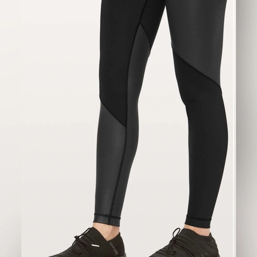 Lululemon Wunder Under Pant Cire Wrap Leggings | Black | Size 8